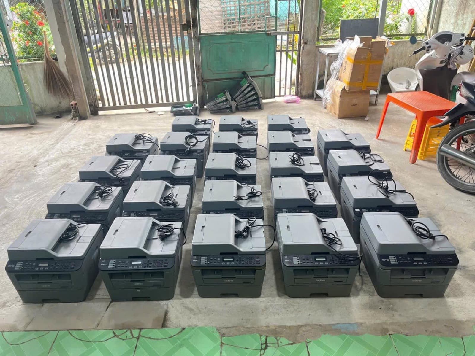 Lô máy in Brother đã kiểm tra, chuẩn bị bàn giao